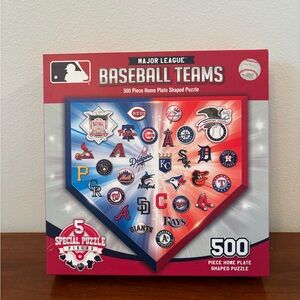 MLB Baseball Teams Puzzle in Red, Blue, White